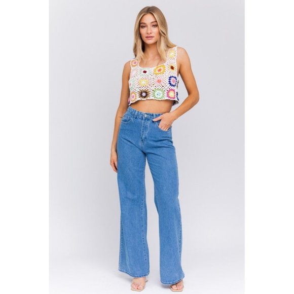 LE LIS MULTI CROCHET TOP MULTICOLOR - Picture 10 of 14